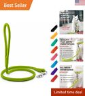 Durable Leather Dog Leash - Reinforced With Inner Cord - 4Ft * 0.3In - Green