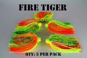 FALDAS PRO-TIE Bajo, cebo giratorio, cebo de pesca Chatterbait falda señuelo. Cantidad: 5 por paquete - Imagen 1 de 4