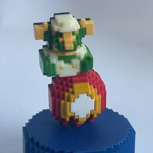 Luigi Bubble PEPSI Super Mario Bros. pixcel dot figure bottle cap JAPAN vintage - Picture 1 of 9