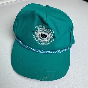 VINTAGE Medinah Country Club 90th US Open Rope Hat Men’s Adjustable Green - Picture 1 of 5
