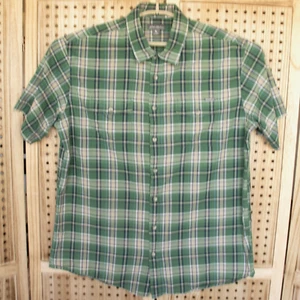 Eddie Bauer Green Plaid Classic Fit Button Down Shirt Mens SIZE TXL - Picture 1 of 7