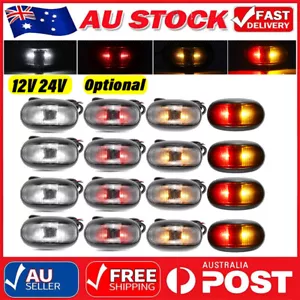 LED Clearance Lights Side Marker Red Amber White Lamp Trailer Truck Caravan E4 - Picture 1 of 16