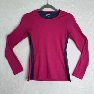 Saucony Top Womens M Running Fitness Shirt Long Sleeve Blue Pullover  Stretch - Picture 1 of 11
