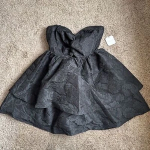 Altar’d State Martine Floral Mini Dress Black Bubble Dress 80’s Inspired Gr. SM - Bild 1 von 7
