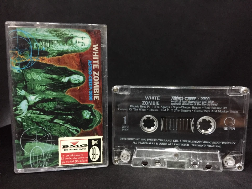 White Zombie Astro Creep 2000 Songs Of Love Destruction Cassette Tape (BMG 1995) Foto 1 de 3