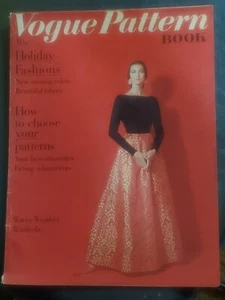 Vintage *Rare* VOGUE PATTERN BOOK / Magazine Dec - Jan 1959-60 Vol. 34 No. 3 - Picture 1 of 3