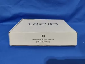 Vizio Theater 3D TV Glasses Set of 4 Pair Black - Picture 1 of 2