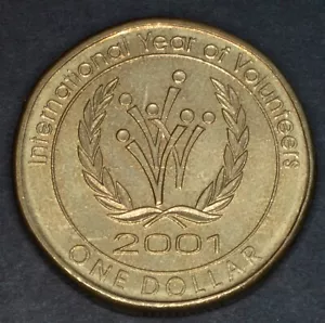 2001 Australia Dollar KM# 682 - International Year of Volunteers - Picture 1 of 2