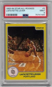 1983 Star #5 Lafayette Lever All-Rookies PSA 9 Mint Portland Trail Blazers - Picture 1 of 2