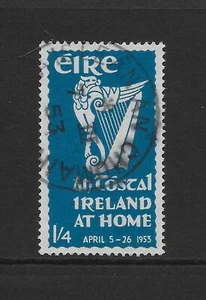 IRELAND SCOTT 148 USED VF - 1953 1'4p BRT BLUE "AN TOSTAL" ISSUE (M2) - Picture 1 of 2