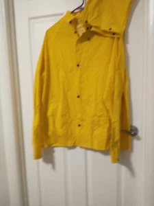 Climate Gear, Raincoat, Resistant Work Gear,Large , Jacket, & Detachable Hood - Picture 1 of 15