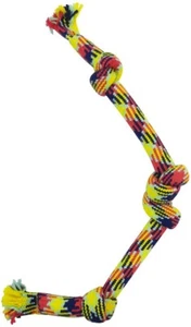 Kausnacks Baumwollmischung 4 Knoten Zugseil Hundespielzeug Extra Groß 22 Zoll Schwerlast - Bild 1 von 3
