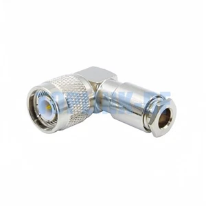 1x TNC Male Plug 90° Right Angle Clamp RF Connector For LMR195 RG58 RG400 Cable - Picture 1 of 5