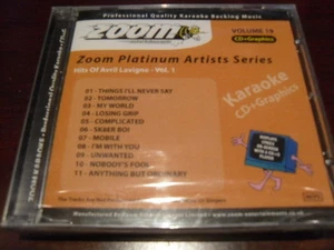 ZOOM PLATINUM KARAOKE DISC CDZMP019 HITS OF AVRIL LAVIGNE VOL 1 CD+G - Picture 1 of 1