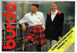Burda Nähmuster Katalog Flyer Broschüre 1991 Vintage Modetrends - Bild 1 von 3