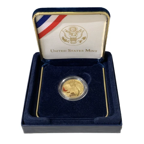 2008-W Proof $5 Gold Bald Eagle Commemorative Cover