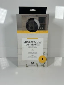 Colonial Elegance Raw Steel Mini Sliding Barn Door 2 Top Mount Wagon Trolly Kit - Picture 1 of 4