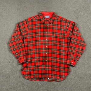 Camisa PENDLETON Para Hombres L Roja 100% Lana Cuadros Stewart Tartán Franela - Imagen 1 de 14