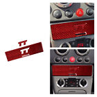 Interior Console CD Panel Cover Trim Carbon Fiber For Audi TT 8N 2001-2006 Red