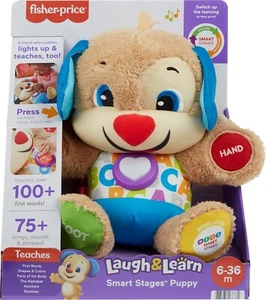 Fisher Price Bebé y Niño Pequeño Ríe y Aprende Etapas Inteligentes Musical Peluche Cachorro NUEVO - Imagen 1 de 6