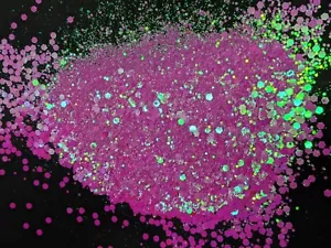 Grueso Brillo Holo Holográfico Rosa Mezcla Hexagonal Arte en Uñas Artesanía 1 2 4 6 8 OZ Tarro - Imagen 1 de 17