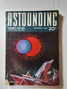 Astounding Stories Magazine September 1940 Slan Vogt Heinlein - Picture 1 of 7