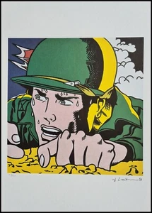 ROY LICHTENSTEIN * Scared Witless *50 x 35 cm*signed lithograph*limited # 37/150 - Bild 1 von 8