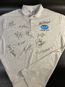 Polo Shirt Melrose Place MP Logo Cast Firmata XL Alyssa Milano Kelly Rutherford - Foto 1 di 13