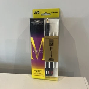 JVC CN-J240 Analogue MINIDISC Recording Cable  GOLD PLATED PLUGS 1.5m New - Picture 1 of 4