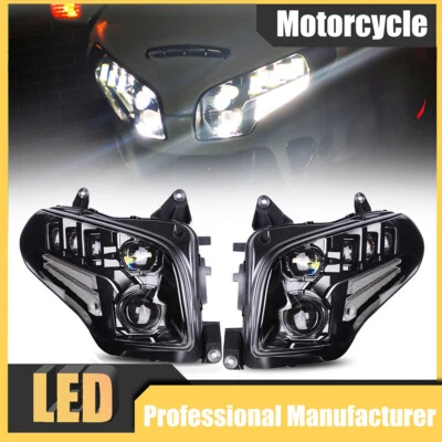 Faros LED PUNTO con lámparas DRL para accesorios Honda Goldwing GL1800 2001-2017 Foto 1 de 4