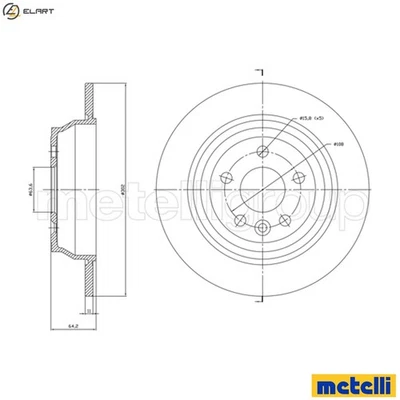 2x BRAKE DISC 23-1779C FOR LAND ROVER DW12BTED4/224DT 2.2L 204PT 2.0L 4cyl LR2 - Image 1 of 4