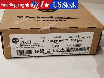 New Factory Sealed AB 1769-IT6 SER A CompactLogix Thermocouple/mV Input Module - Image 1 of 4