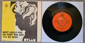 Bob Dylan leopard skin pill box hat 1967 Vg+/Vg Norway 7" 45 single RARE. - Picture 1 of 2