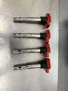 Vw Audi Seat Skoda 2.0TFSI EA113 R8 Style Ignition Coil Pack Set Red 06E905115E - Picture 1 of 6