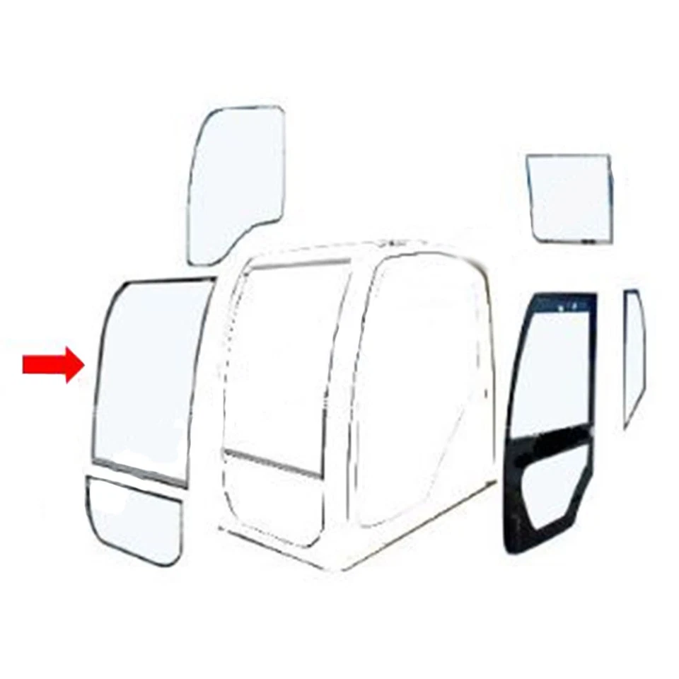 Vidrio superior delantero parabrisas YT02C01156P1 para Kobelco se adapta a New Holland SK235SR Foto 1 de 4