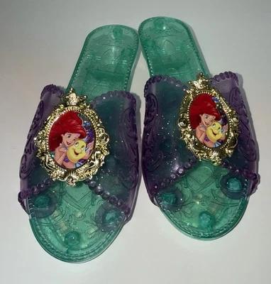 Disney Princess Ariel Little Mermaid Dress Up Shoes Green Halloween Costume - Image 1 of 4