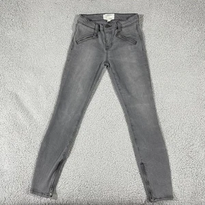 Current/Elliott Jeans Womens 25x26 Gray Love Dazzler Skinny Ankle Zip 1691-135 - Picture 1 of 11