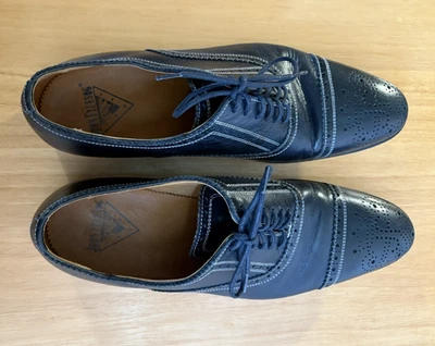 Zapatos de vestir JOHN FLUEVOG Oxford de cuero negro con puntera - para hombre talla M10 de EE. UU. Foto 1 de 4