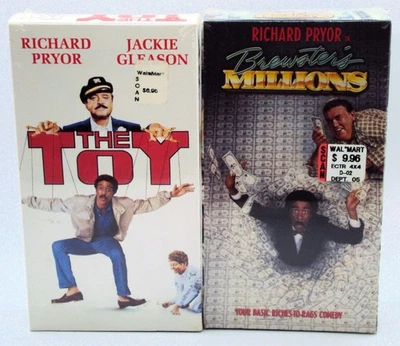 BREWSTER'S MILLIONS & THE TOY 2 New VHS Richard Pryor 1980's Comedies John Candy - Image 1 of 4