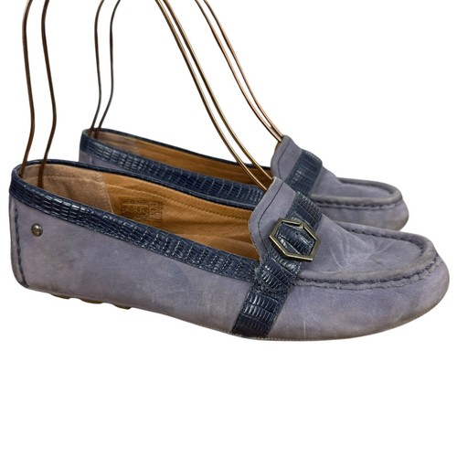 Mocassini Ugg Gweneth slip on viola viola ballerine pelle nabuk da donna taglia 8