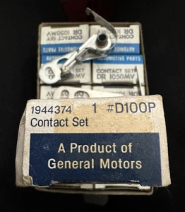 13 SETS 1950'S-60'S GM/CHEVY 6 CYLINDER POINTS - WELLS DR1050MV/DELCO D100P-NEW - Picture 1 of 4