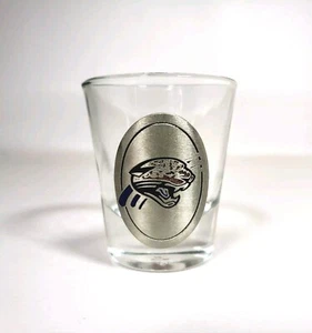 NFL Jacksonville JAGUARS vaso de tiro oficial con emblema de peltre 2003 coleccionistas - Imagen 1 de 4