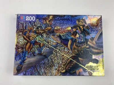 RARE Transformers Beast Wars Puzzle MB 200 Pieces 12 1/8" x 16" COMPLETE - Image 1 of 4