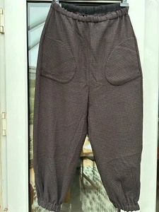 Marvielab Oversized Reversible Polka Dot Wool Pants - Picture 1 of 8