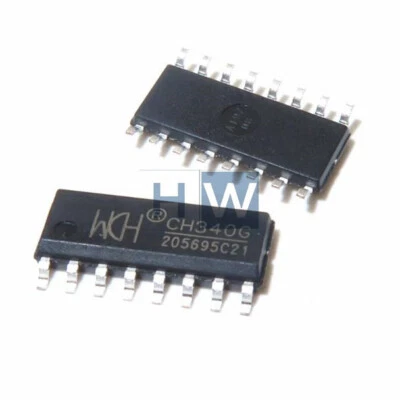 10Pcs NEW Patch CH340G SOP-16 USB To Serial Port IC Chip USB Bus Adapter - Image 1 of 3
