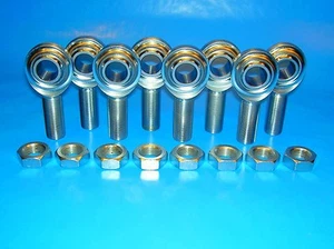 5/8"-18  x 5/8"  Bore  4-Link Rod End Economy Kit,  Heim Joints, With Jam Nuts - Picture 1 of 6