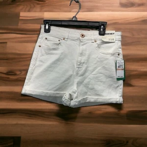 American Rag High Rise Mom Shorts White 7/28 Sculpt Stretch Ultra Soft - Picture 1 of 5