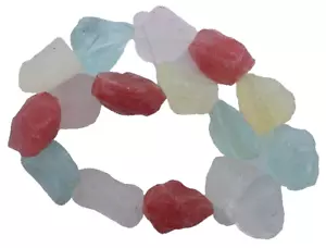 15 INCH STRAND LARGE ROUGH ASSORTED CRYSTAL NUGGET BEADS crs15 - Picture 1 of 1