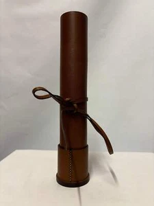 Métier Brown Leather Travel Backgammon Set - Picture 1 of 11