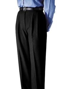 Edwards Style 8691 Womens Polyester Pleated Black Dress Pants Size: 20W-Unhemmed - Picture 1 of 1